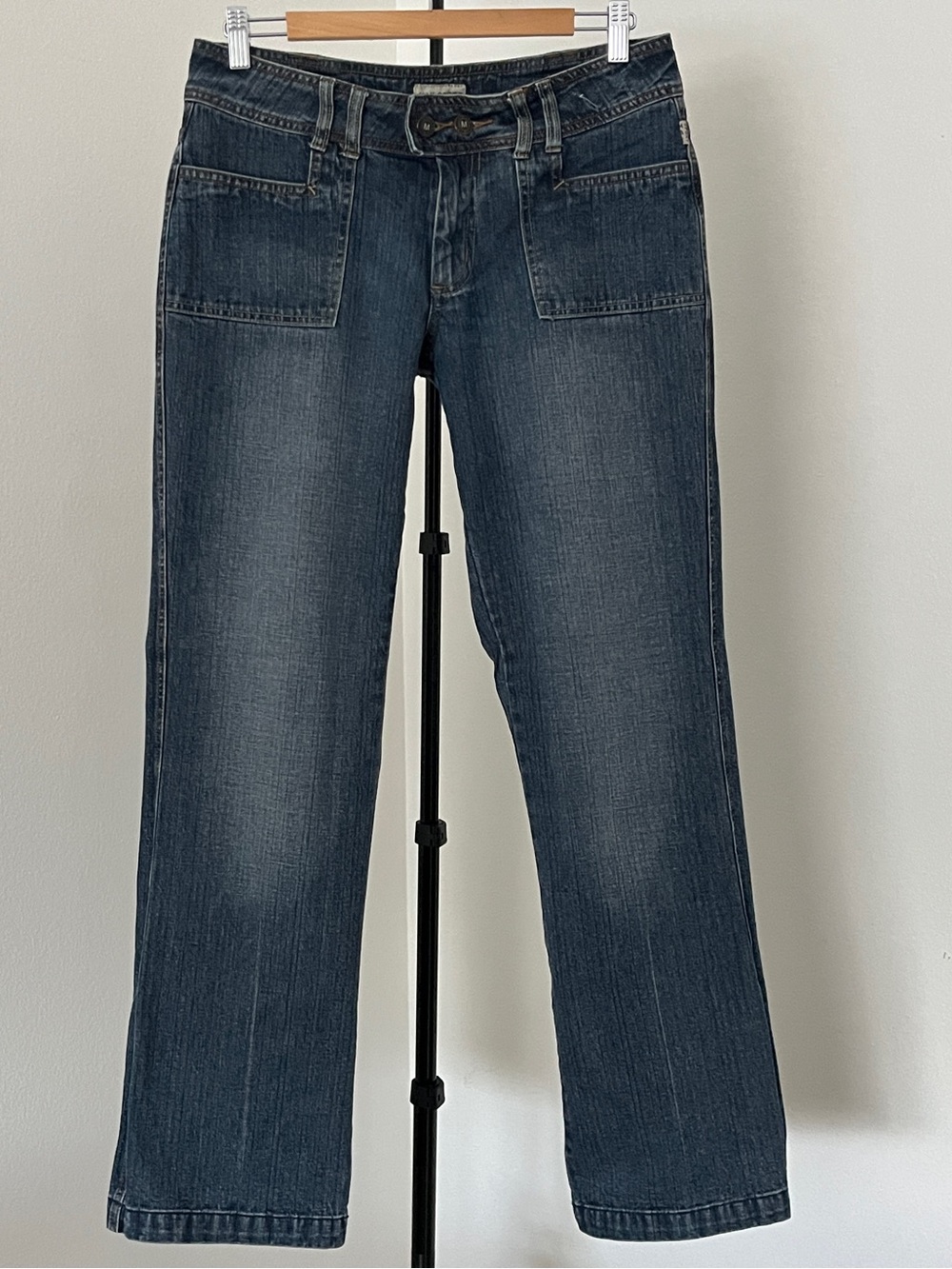 💙 Vintage Max Sport Jeans | Size 8 | Y2K + Patch Pocket + Straight Leg